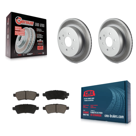 [Arrière] Kit de disque (revêtu) et plaquette (céramique) de frein pour 2005-2012 Nissan Pathfinder KGC-101864