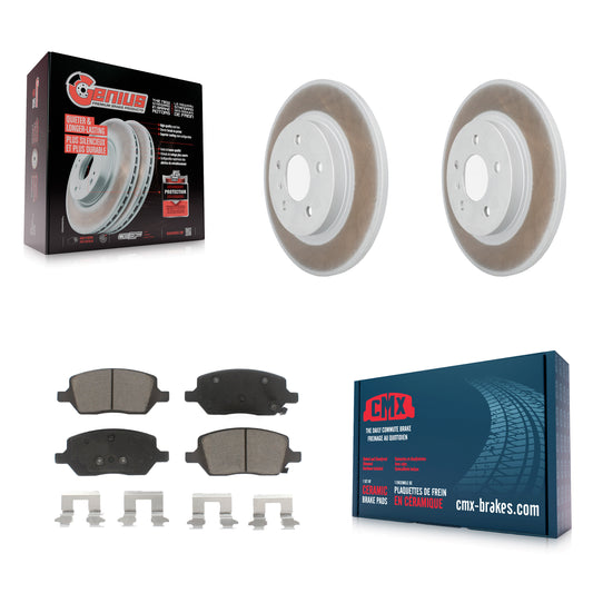 [Arrière] Kit de disque (revêtu) et plaquette (céramique) de frein pour 2005 Chevrolet Uplander Pontiac Montana Buick Terraza Saturn Relay KGC-101865