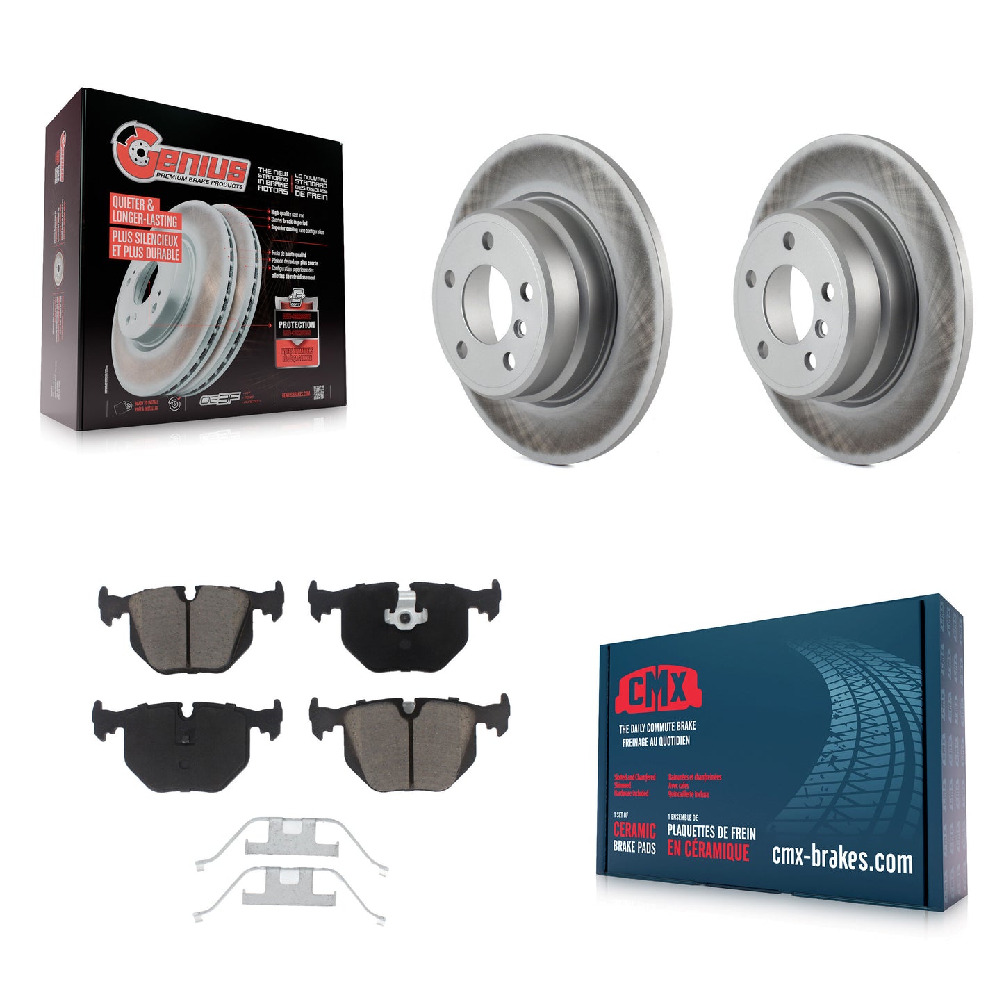 [Arrière] Kit de disque (revêtu) et plaquette (céramique) de frein pour BMW X5 KGC-101870