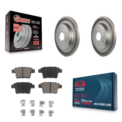 [Arrière] Kit de disque (revêtu) et plaquette (céramique) de frein pour Ford Five Hundred Freestyle Taurus Mercury Montego X Sable KGC-101874