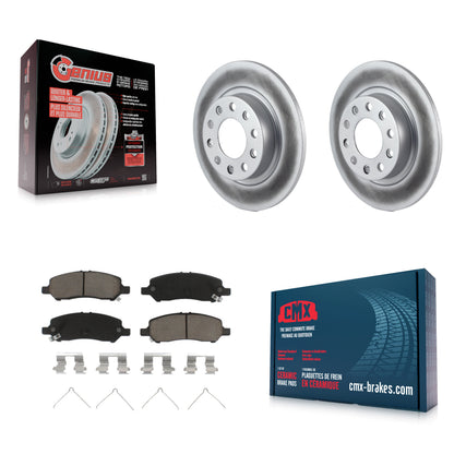 [Arrière] Kit de disque (revêtu) et plaquette (céramique) de frein pour 2013-2016 Dodge Dart KGC-101875