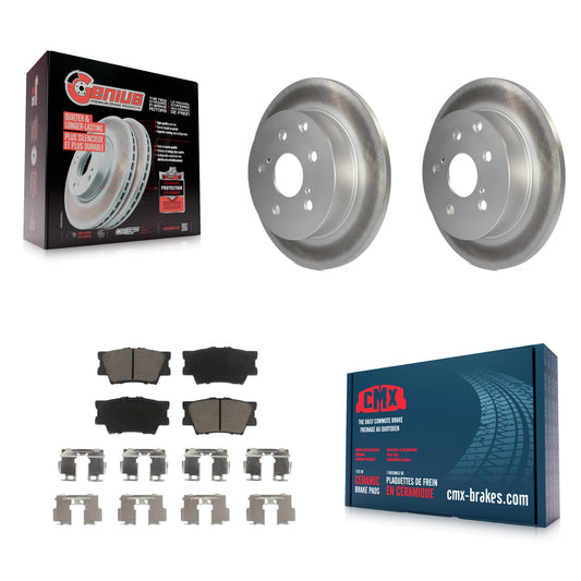 [Arrière] Kit de disque (revêtu) et plaquette (céramique) de frein pour Toyota RAV4 Lexus HS250h KGC-101876