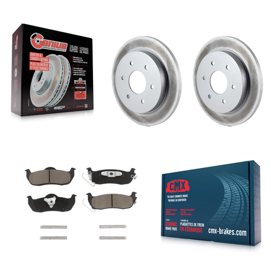 [Arrière] Kit de disque (revêtu) et plaquette (céramique) de frein pour Nissan Titan Armada INFINITI QX56 Pathfinder TITAN KGC-101877