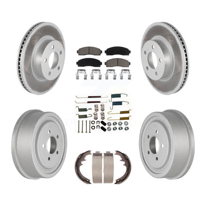 [Avant + Arrière] Kit de disque (revêtu) et plaquette (céramique) de frein pour Ford Ranger Mazda B4000 avec 10" Diameter KGC-101893