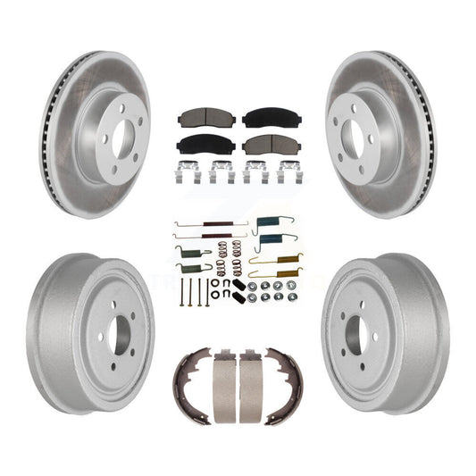 [Avant + Arrière] Kit de disque (revêtu) et plaquette (céramique) de frein pour Ford Ranger Mazda B4000 avec 10" Diameter KGC-101893