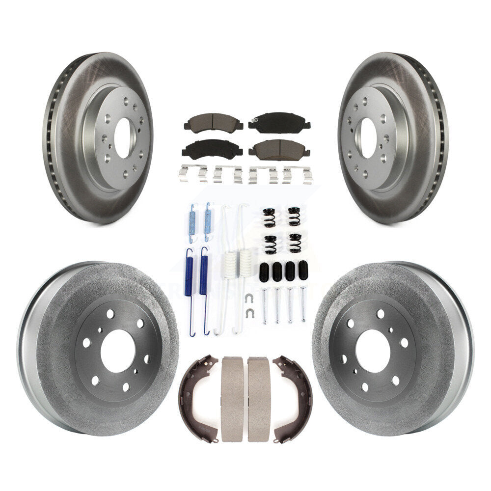 [Avant + Arrière] Kit de disque (revêtu) et plaquette (céramique) de frein pour Chevrolet Silverado 1500 GMC Sierra KGC-101895