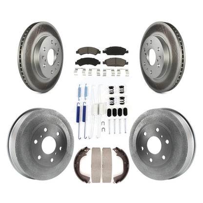 [Avant + Arrière] Kit de disque (revêtu) et plaquette (céramique) de frein pour Chevrolet Silverado 1500 GMC Sierra KGC-101895