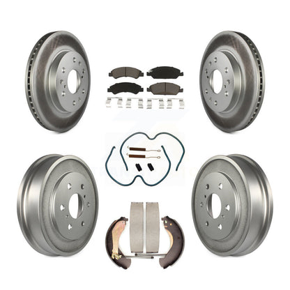 [Avant + Arrière] Kit de disque (revêtu) et plaquette (céramique) de frein pour Chevrolet Silverado 1500 GMC Sierra Classic KGC-101897