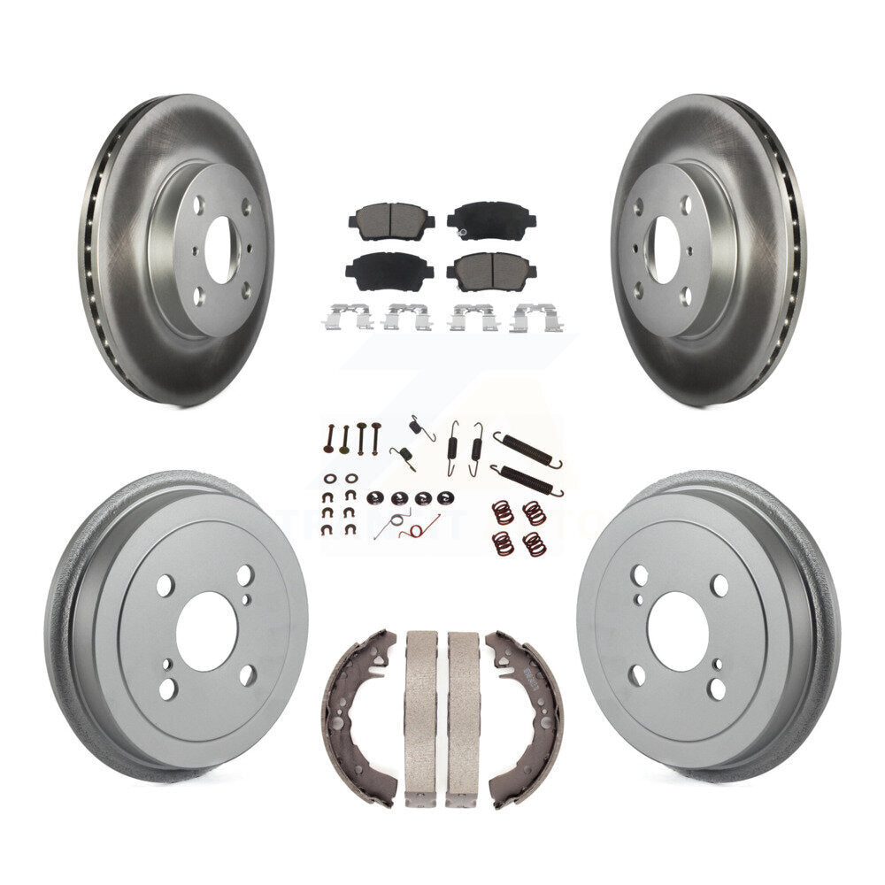 [Avant + Arrière] Kit de disque (revêtu) et plaquette (céramique) de frein pour 2001-2005 Toyota Echo KGC-101900