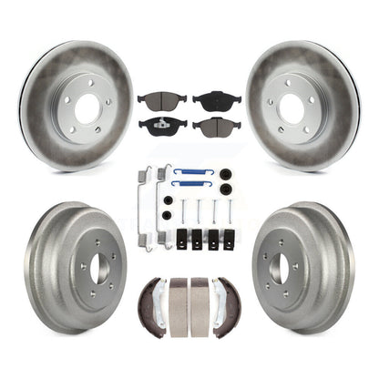 [Avant + Arrière] Kit de disque (revêtu) et plaquette (céramique) de frein pour 2010-2013 Ford Connect KGC-101902