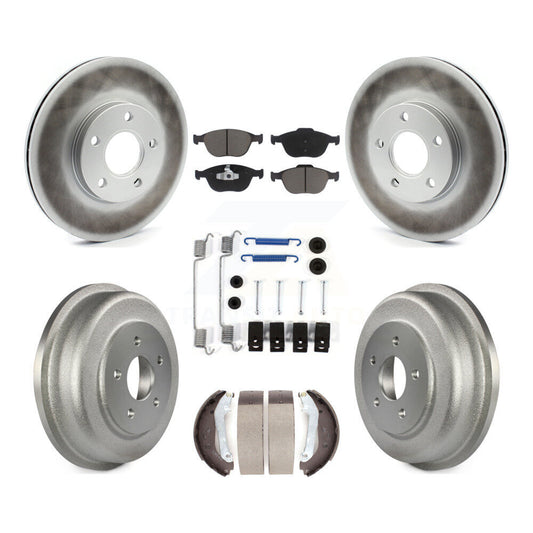 [Avant + Arrière] Kit de disque (revêtu) et plaquette (céramique) de frein pour 2010-2013 Ford Connect KGC-101902