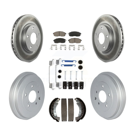[Avant + Arrière] Kit de disque (revêtu) et plaquette (céramique) de frein pour Nissan Sentra KGC-101903