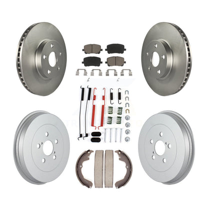 [Avant + Arrière] Kit de disque (revêtu) et plaquette (céramique) de frein pour Toyota Matrix Pontiac Vibe KGC-101906