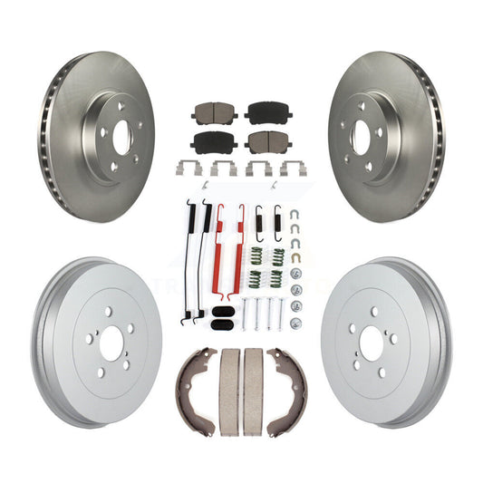 [Avant + Arrière] Kit de disque (revêtu) et plaquette (céramique) de frein pour Toyota Matrix Pontiac Vibe KGC-101906