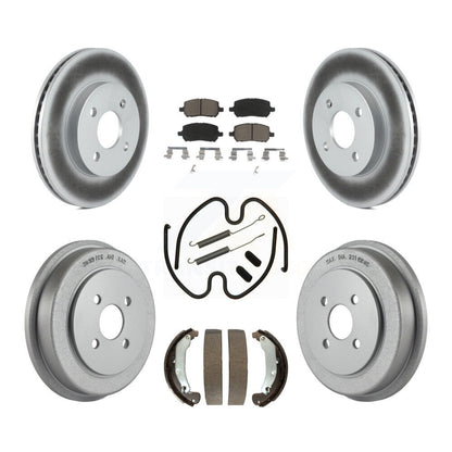 [Avant + Arrière] Kit de disque (revêtu) et plaquette (céramique) de frein pour Chevrolet Cobalt Saturn Ion Pontiac Pursuit KGC-101915
