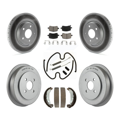 [Avant + Arrière] Kit de disque (revêtu) et plaquette (céramique) de frein pour 2006 Pontiac Pursuit avec Brakes KGC-101917