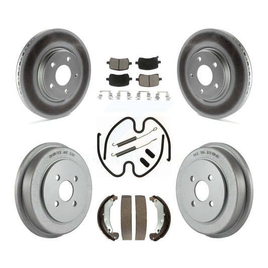 [Avant + Arrière] Kit de disque (revêtu) et plaquette (céramique) de frein pour 2006 Pontiac Pursuit avec Brakes KGC-101917