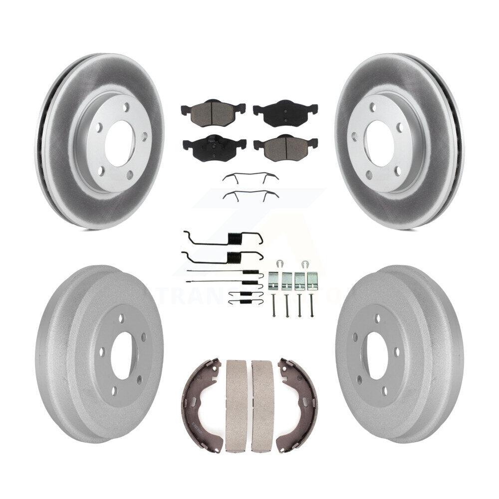 [Avant + Arrière] Kit de disque (revêtu) et plaquette (céramique) de frein pour Ford Escape Mazda Tribute Mercury Mariner KGC-101919