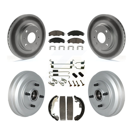 [Avant + Arrière] Kit de disque (revêtu) et plaquette (céramique) de frein pour 2009-2011 Ford Focus KGC-101921