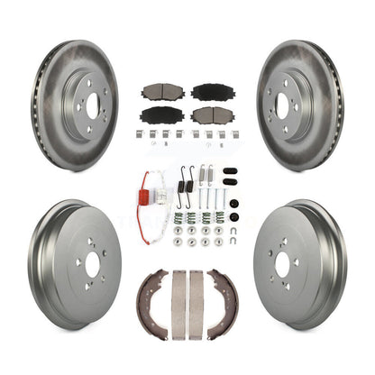 [Avant + Arrière] Kit de disque (revêtu) et plaquette (céramique) de frein pour Toyota Corolla KGC-101926