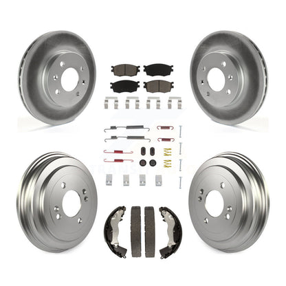 [Avant + Arrière] Kit de disque (revêtu) et plaquette (céramique) de frein pour Hyundai Accent Kia Rio Rio5 KGC-101927