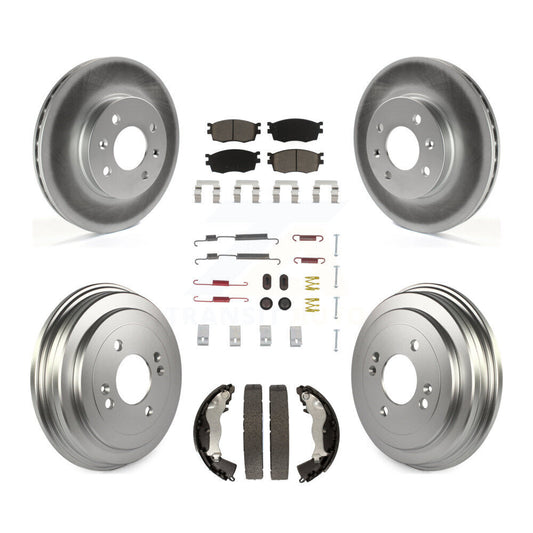 [Avant + Arrière] Kit de disque (revêtu) et plaquette (céramique) de frein pour Hyundai Accent Kia Rio Rio5 KGC-101927