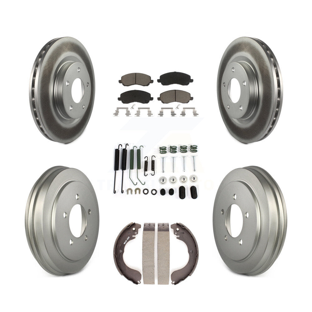 [Avant + Arrière] Kit de disque (revêtu) et plaquette (céramique) de frein pour Jeep Patriot Compass Dodge Caliber Chrysler Sebring Avenger KGC-101928