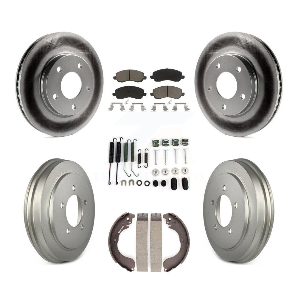 [Avant + Arrière] Kit de disque (revêtu) et plaquette (céramique) de frein pour Dodge Caliber KGC-101929