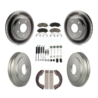 [Avant + Arrière] Kit de disque (revêtu) et plaquette (céramique) de frein pour Dodge Caliber KGC-101929