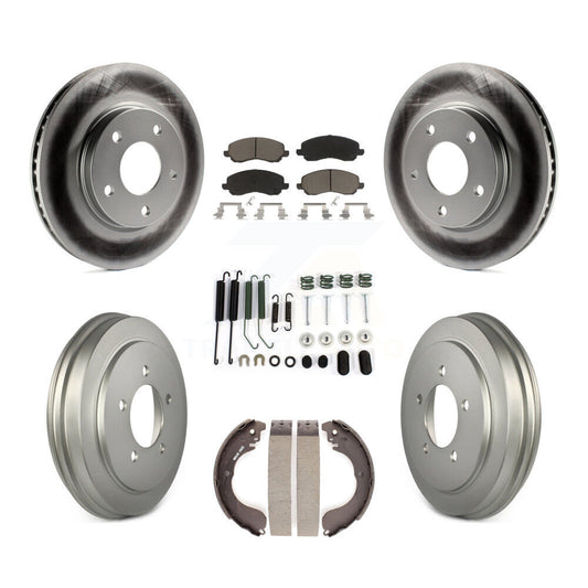 [Avant + Arrière] Kit de disque (revêtu) et plaquette (céramique) de frein pour Dodge Caliber KGC-101929