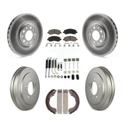 [Avant + Arrière] Kit de disque (revêtu) et plaquette (céramique) de frein pour 2017 Jeep Compass rear brakes avec 305mm Diameter Rotor KGC-101931 par Transit Auto