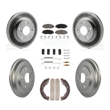 [Avant + Arrière] Kit de disque (revêtu) et plaquette (céramique) de frein pour Honda Civic KGC-101937