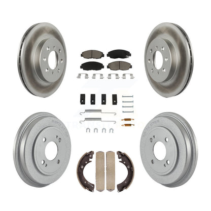 [Avant + Arrière] Kit de disque (revêtu) et plaquette (céramique) de frein pour Honda Civic KGC-101940