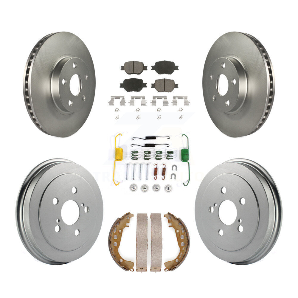 [Avant + Arrière] Kit de disque (revêtu) et plaquette (céramique) de frein pour Toyota Celica KGC-101945