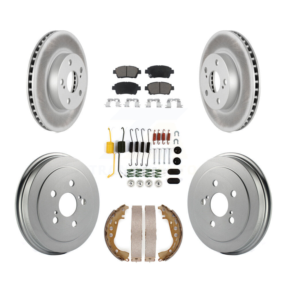 [Avant + Arrière] Kit de disque (revêtu) et plaquette (céramique) de frein pour 2004-2007 Toyota Prius KGC-101946