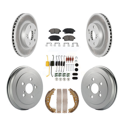 [Avant + Arrière] Kit de disque (revêtu) et plaquette (céramique) de frein pour 2004-2007 Toyota Prius KGC-101946