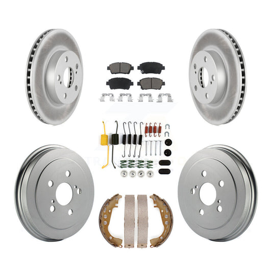 [Avant + Arrière] Kit de disque (revêtu) et plaquette (céramique) de frein pour 2004-2007 Toyota Prius KGC-101946