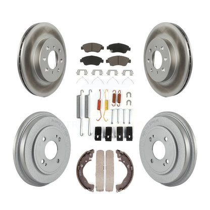 [Avant + Arrière] Kit de disque (revêtu) et plaquette (céramique) de frein pour Honda Fit KGC-101947