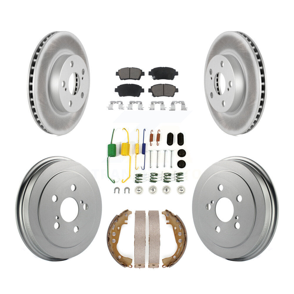 [Avant + Arrière] Kit de disque (revêtu) et plaquette (céramique) de frein pour 2008 Toyota Prius KGC-101951