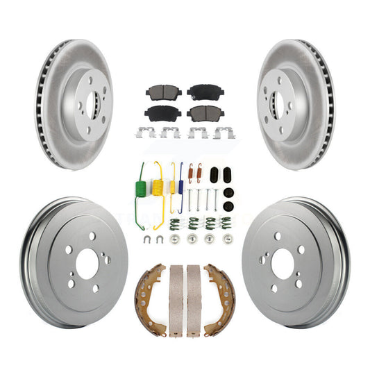 [Avant + Arrière] Kit de disque (revêtu) et plaquette (céramique) de frein pour 2008 Toyota Prius KGC-101951