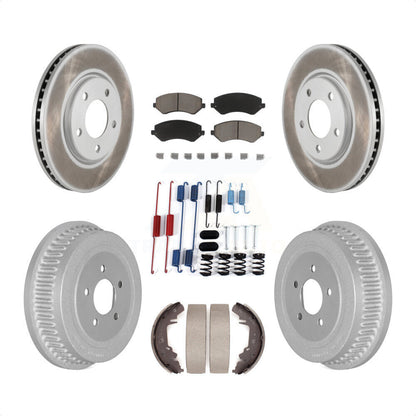 [Avant + Arrière] Kit de disque (revêtu) et plaquette (céramique) de frein pour Dodge Grand Caravan Chrysler Voyager KGC-101954 par Transit Auto