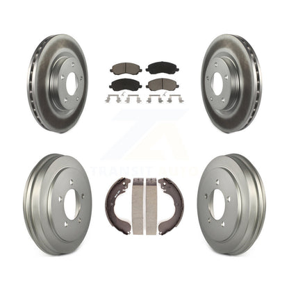 [Avant + Arrière] Kit de disque (revêtu) et plaquette (céramique) de frein pour Jeep Patriot Compass Dodge Caliber Chrysler Sebring Avenger KGC-101958