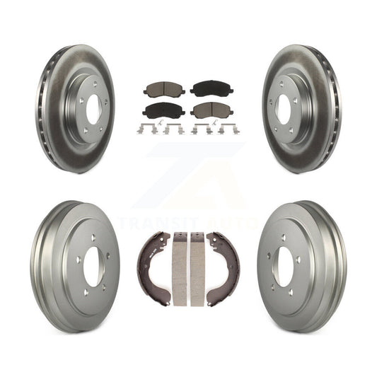 [Avant + Arrière] Kit de disque (revêtu) et plaquette (céramique) de frein pour Jeep Patriot Compass Dodge Caliber Chrysler Sebring Avenger KGC-101958