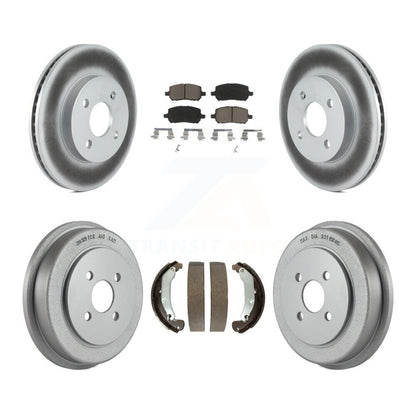 [Avant + Arrière] Kit de disque (revêtu) et plaquette (céramique) de frein pour Chevrolet Cobalt Saturn Ion Pontiac Pursuit KGC-101959
