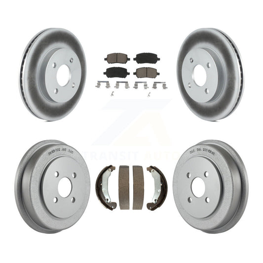 [Avant + Arrière] Kit de disque (revêtu) et plaquette (céramique) de frein pour Chevrolet Cobalt Saturn Ion Pontiac Pursuit KGC-101959
