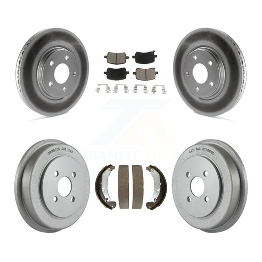 [Avant + Arrière] Kit de disque (revêtu) et plaquette (céramique) de frein pour 2006 Pontiac Pursuit avec Brakes KGC-101960