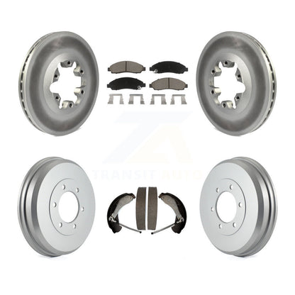 [Avant + Arrière] Kit de disque (revêtu) et plaquette (céramique) de frein pour Chevrolet Colorado GMC Canyon Isuzu i-290 i-280 i-370 i-350 KGC-101968
