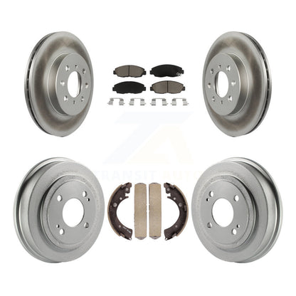 [Avant + Arrière] Kit de disque (revêtu) et plaquette (céramique) de frein pour Honda Civic Acura EL KGC-101970