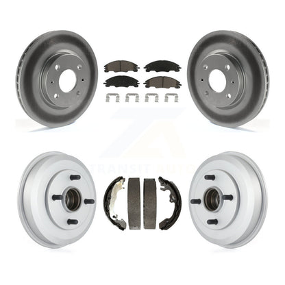 [Avant + Arrière] Kit de disque (revêtu) et plaquette (céramique) de frein pour 2008 Ford Focus Wheel Bearing Includes KGC-101972