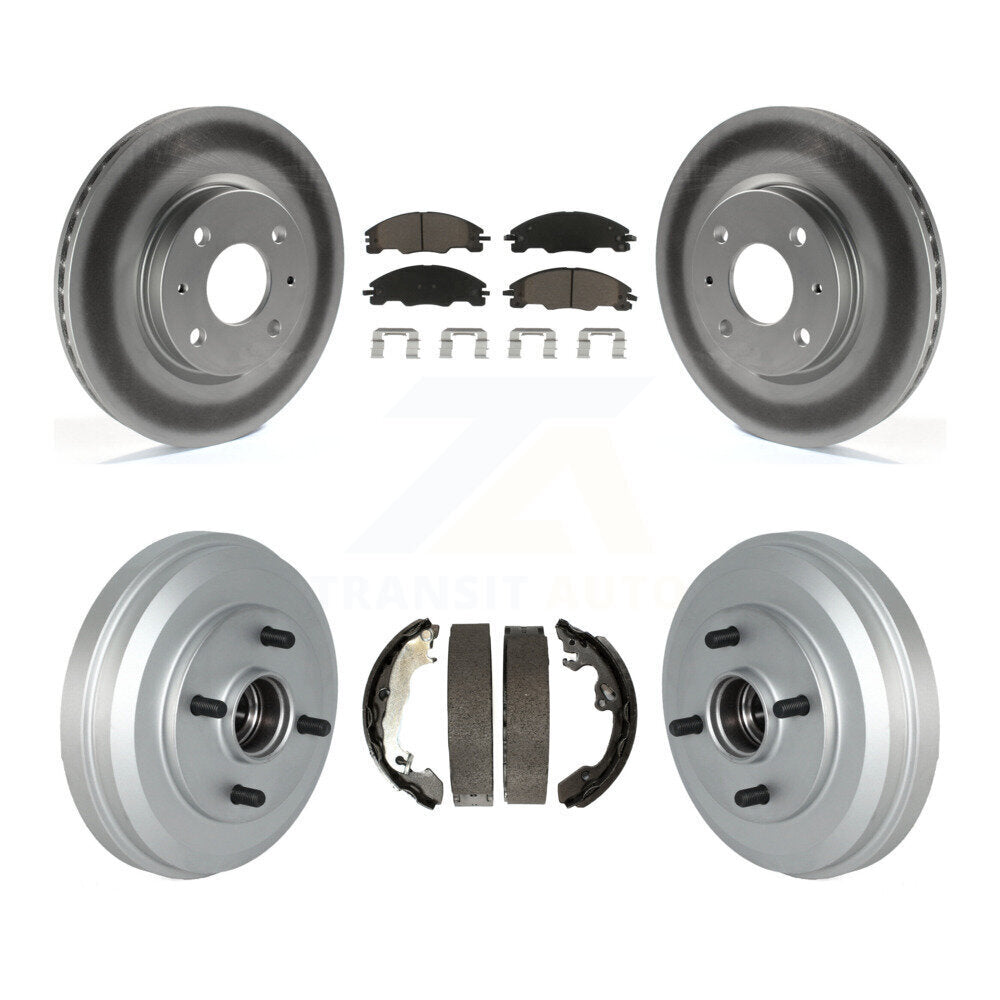 [Avant + Arrière] Kit de disque (revêtu) et plaquette (céramique) de frein pour 2009-2011 Ford Focus KGC-101973